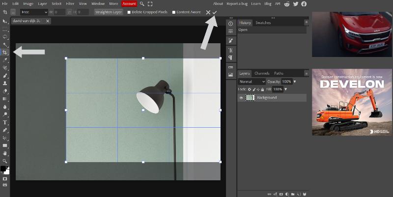 how to use Photopea step 2